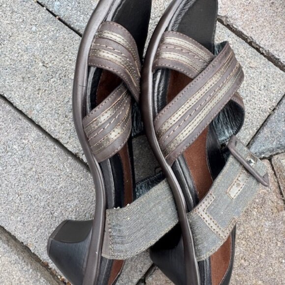 Naot 204304 Strappy Wedge Sandals Women’s 39 Leather Brown Comfort Orthotic Foot - Picture 4 of 7